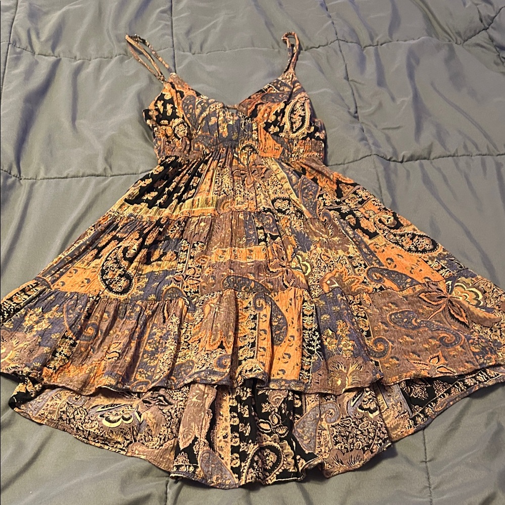 Angie paisley mini dress